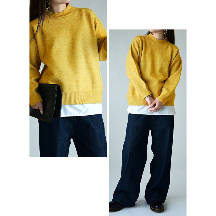 ミックスカラーオーバーニット ニット レディース | and it  | 詳細画像12 