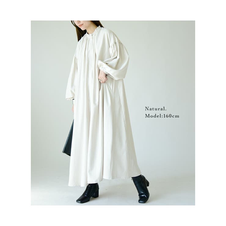 コーデュロイフリルギャザーシャツワンピース ワンピース レディース | and it  | 詳細画像11 