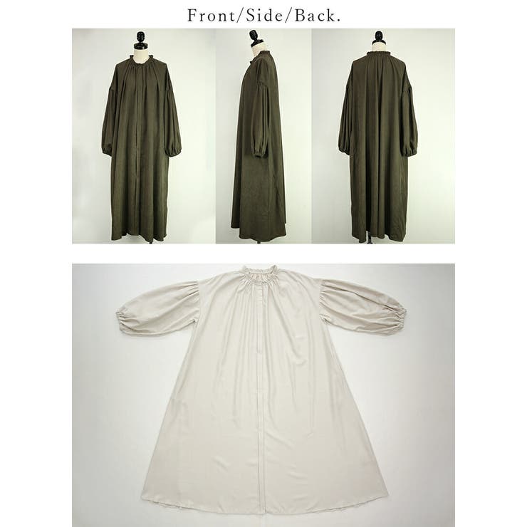 コーデュロイフリルギャザーシャツワンピース ワンピース レディース | and it  | 詳細画像15 