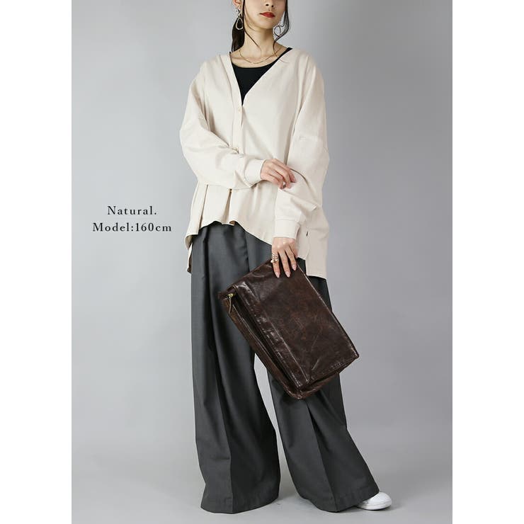 ワイドカーデ トップス カーディガン | and it  | 詳細画像7 