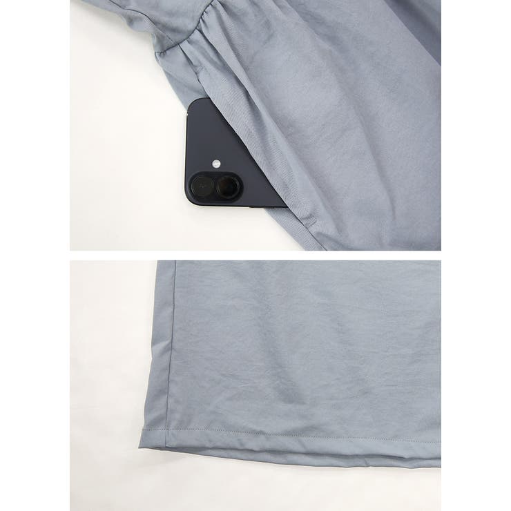 オールインワン レディース ツイルワッシャー5分袖オールインワン | and it  | 詳細画像17 