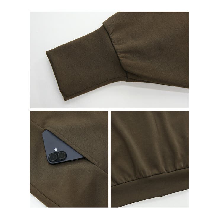 ダンボールニットゆったりこなれフルジップパーカー パーカー レディース | and it  | 詳細画像18