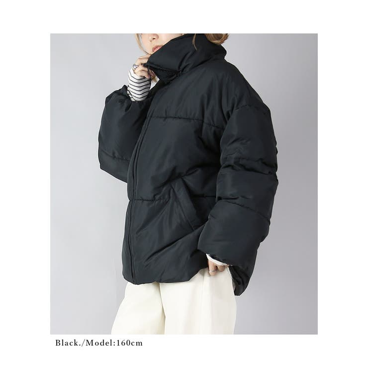 スタンドカラーフェイクダウンコート トップス レディース | and it  | 詳細画像11 