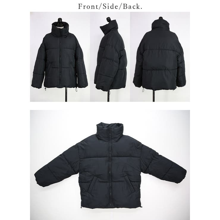 スタンドカラーフェイクダウンコート トップス レディース | and it  | 詳細画像15 