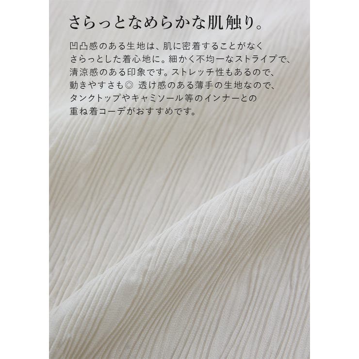 トップス レディース ボリュームスリーブシアートップス | and it  | 詳細画像12 