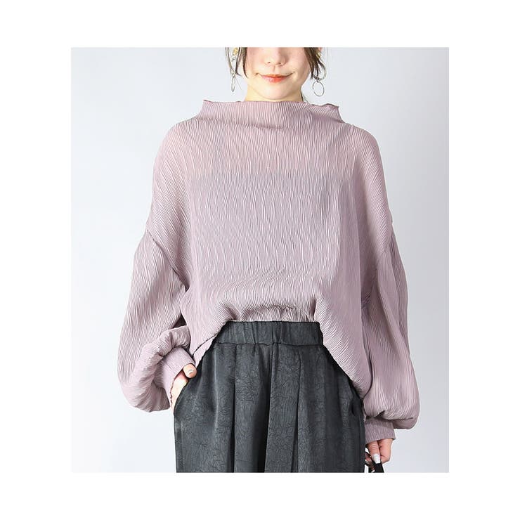 トップス レディース ボリュームスリーブシアートップス | and it  | 詳細画像8 