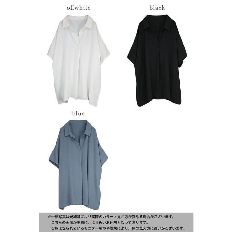 ワイドスキッパーブラウス ブラウス レディース | and it  | 詳細画像2 