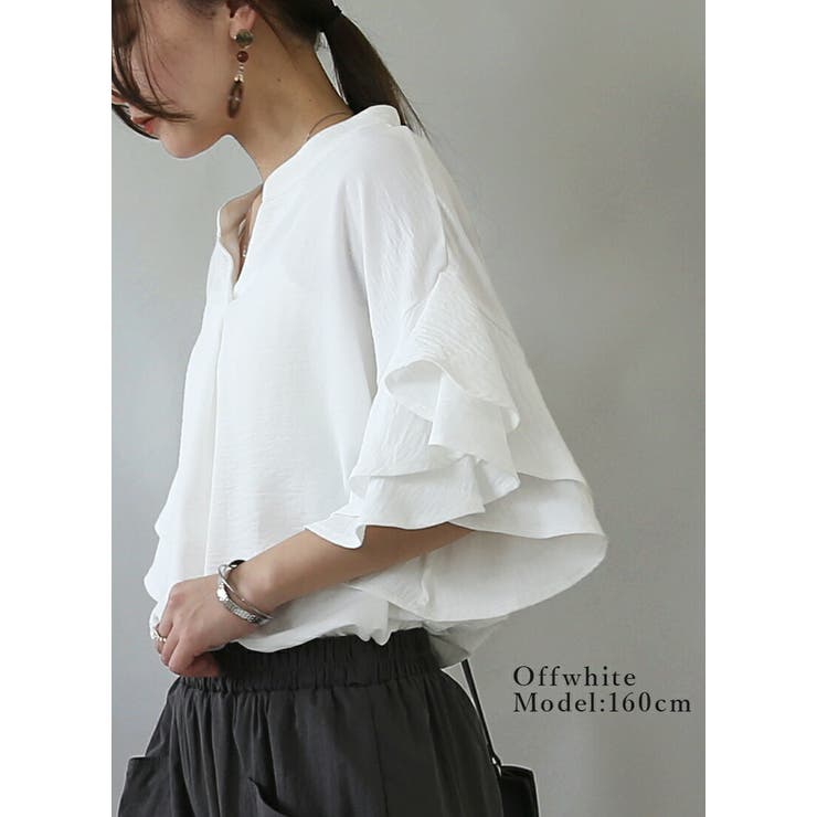 ラッフルスリーブブラウス ブラウス レディース | and it  | 詳細画像14 