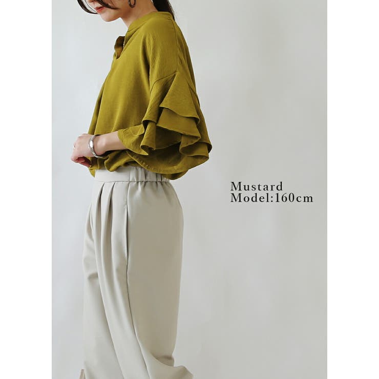 ラッフルスリーブブラウス ブラウス レディース | and it  | 詳細画像9 