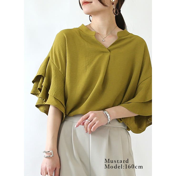 ラッフルスリーブブラウス ブラウス レディース | and it  | 詳細画像10 