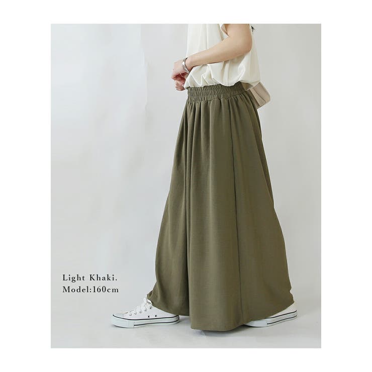 リラックスワイドガウチョパンツ パンツ レディース | and it  | 詳細画像6 