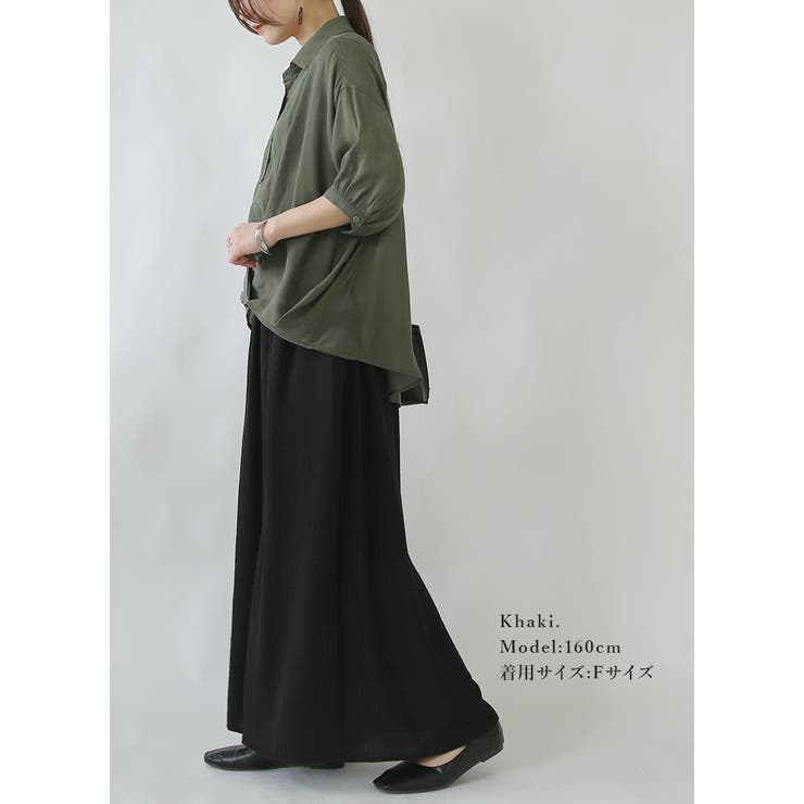 シアースラブ裾タックブラウス ブラウス レディース | and it  | 詳細画像12 