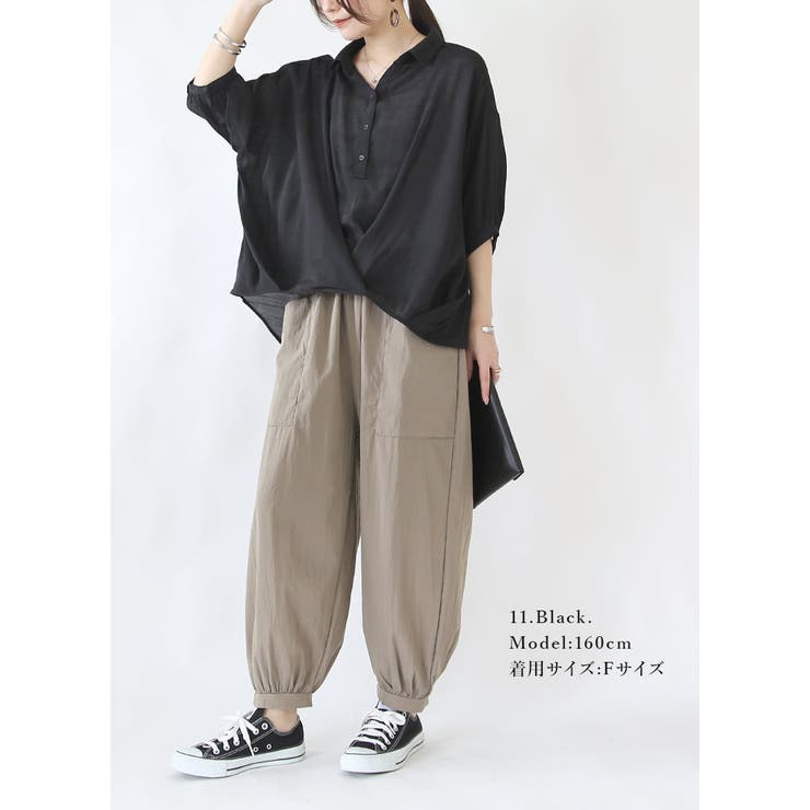 シアースラブ裾タックブラウス ブラウス レディース | and it  | 詳細画像16 