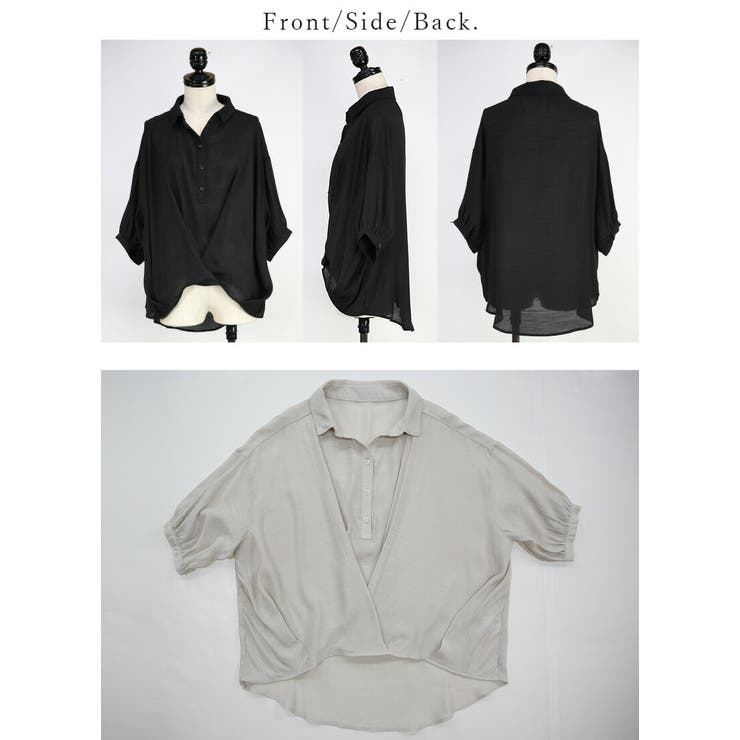 シアースラブ裾タックブラウス ブラウス レディース | and it  | 詳細画像18 