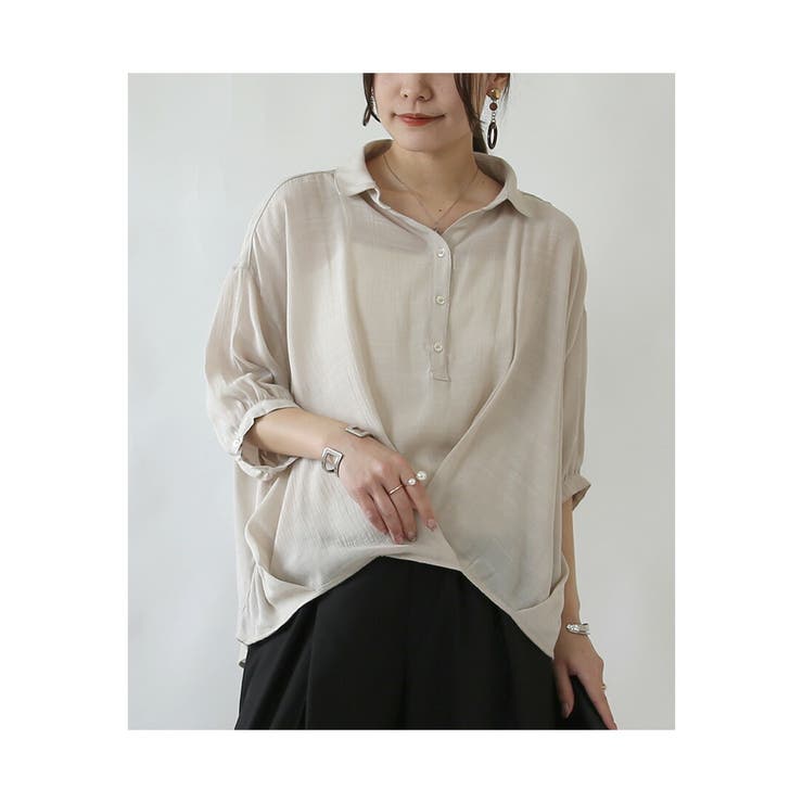 シアースラブ裾タックブラウス ブラウス レディース | and it  | 詳細画像5 