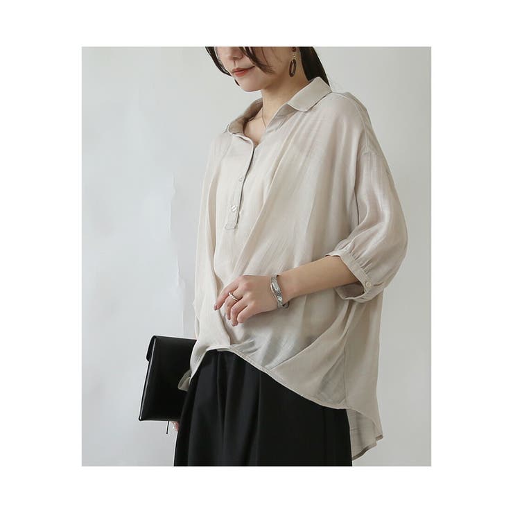 シアースラブ裾タックブラウス ブラウス レディース | and it  | 詳細画像6 