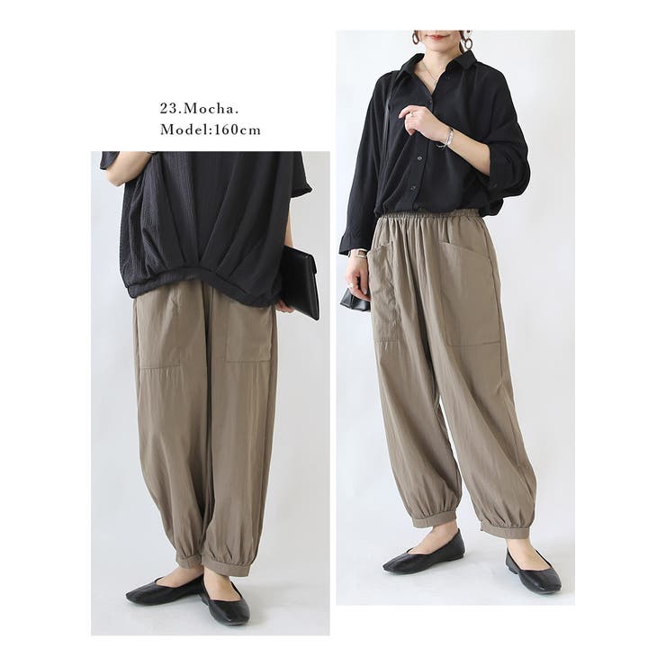 裾つぼみシアーパンツ パンツ レディース | and it  | 詳細画像5 