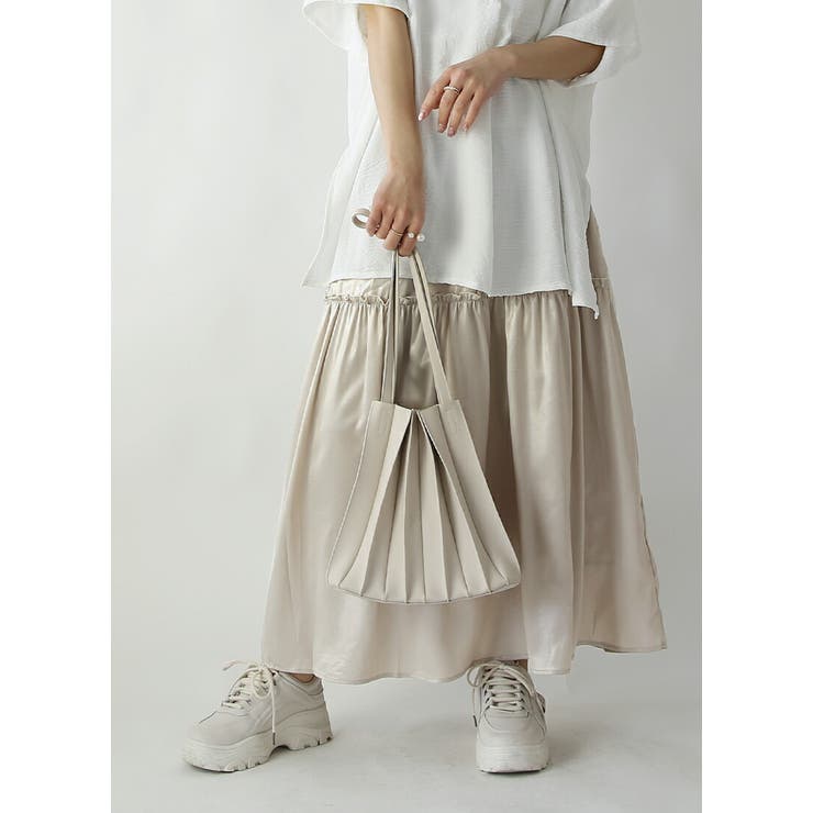 箔プリントフレアスカート スカート レディース | and it  | 詳細画像9 