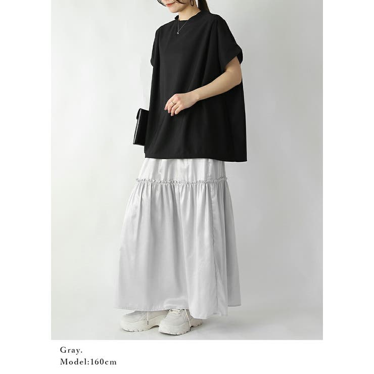 箔プリントフレアスカート スカート レディース | and it  | 詳細画像10 