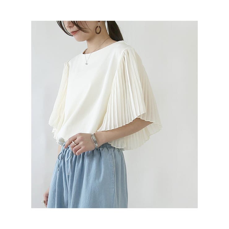 プリーツスリーブポンチプルオーバー プルオーバー レディース | and it  | 詳細画像6 