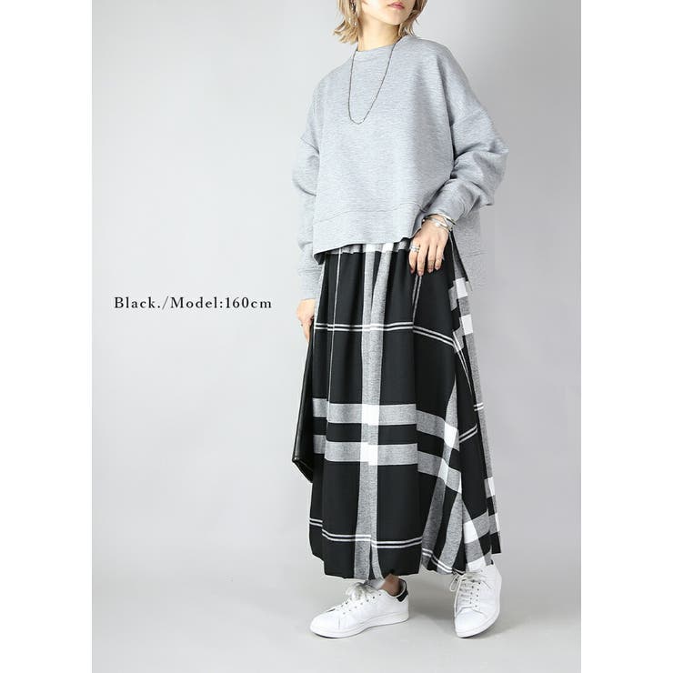 ビッグチェックバルーンスカート スカート レディース | and it  | 詳細画像6 