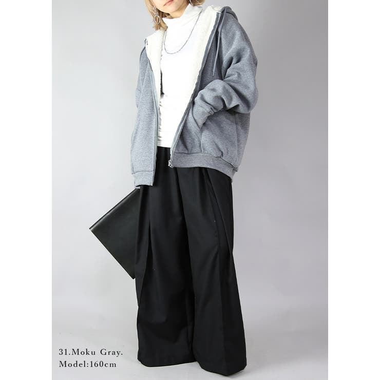 史上最強のあったか裏ボアスウェットジップパーカー トップス アウター | and it  | 詳細画像11 