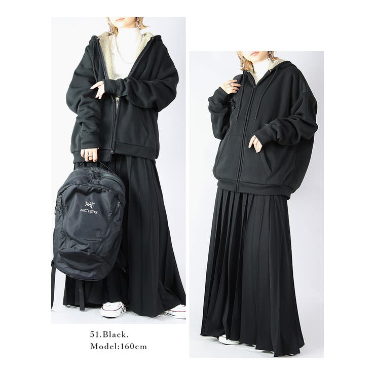 史上最強のあったか裏ボアスウェットジップパーカー トップス アウター | and it  | 詳細画像5 