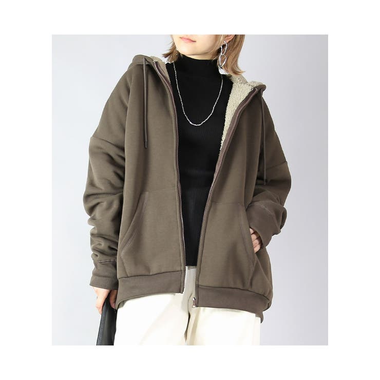 史上最強のあったか裏ボアスウェットジップパーカー トップス アウター | and it  | 詳細画像6 