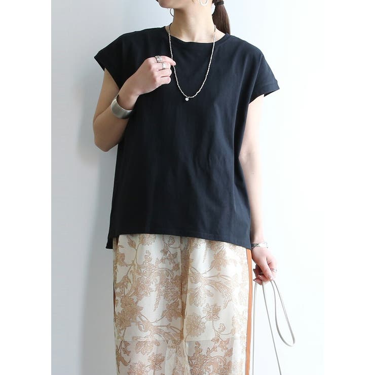カットソー レディース フレンチスリーブTシャツ | and it  | 詳細画像11 