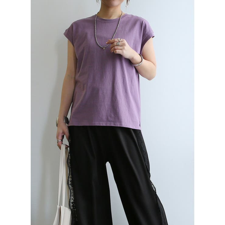 カットソー レディース フレンチスリーブTシャツ | and it  | 詳細画像9 