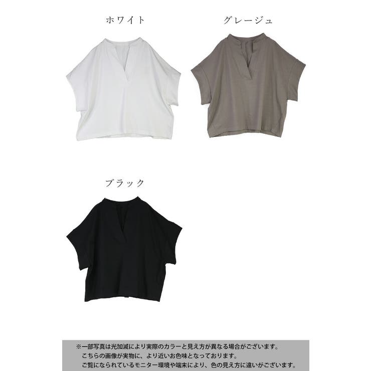 Tシャツ レディース キーネック | and it  | 詳細画像2 