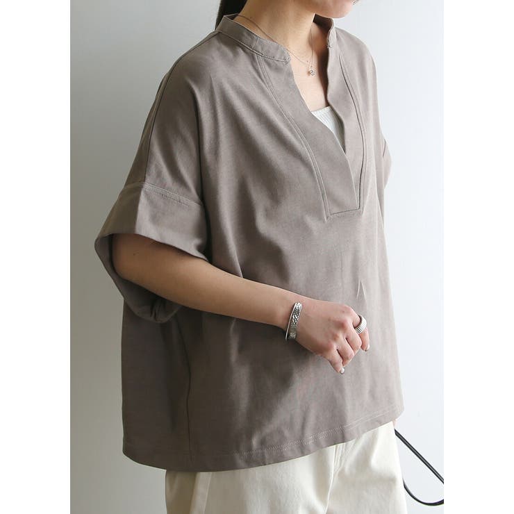 Tシャツ レディース キーネック | and it  | 詳細画像10 