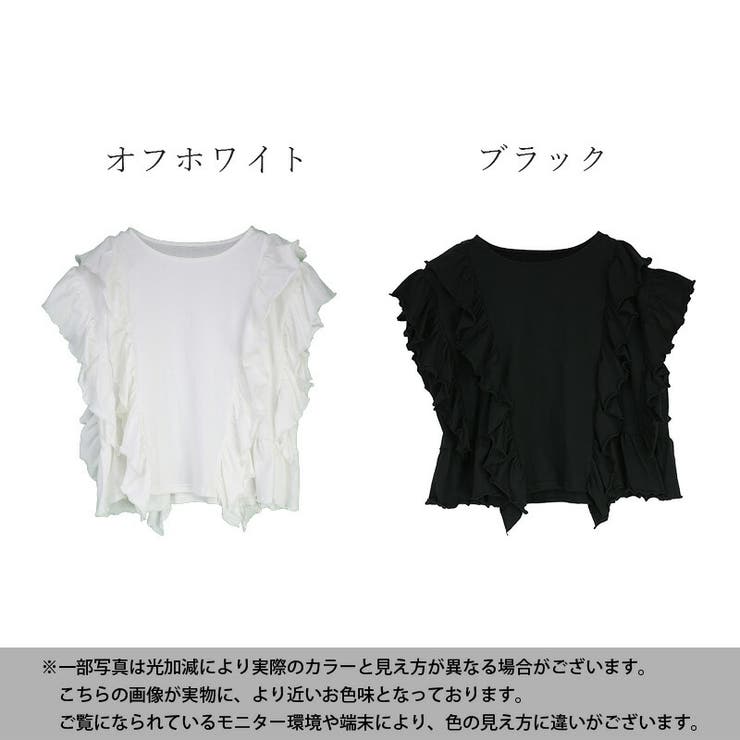 フレンチスリーブTシャツ レディース フリル | and it  | 詳細画像2 