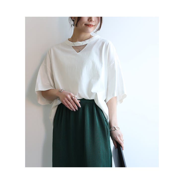 カットソー レディース シアーガゼットTシャツ | and it  | 詳細画像6 