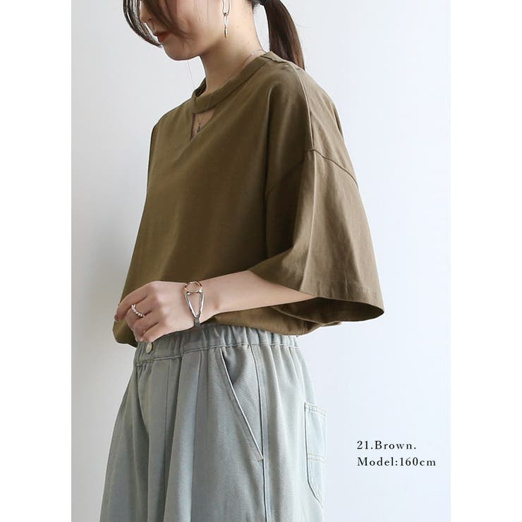 カットソー レディース シアーガゼットTシャツ | and it  | 詳細画像9 