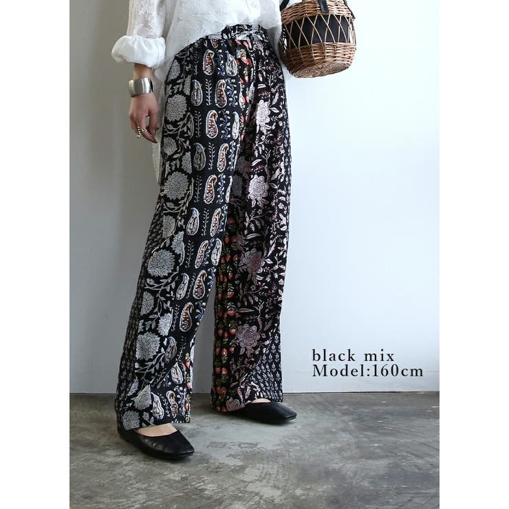インド綿 ワイドパンツ レディース | and it  | 詳細画像11 