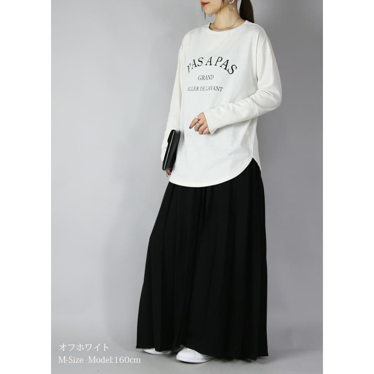 袖スリットがかわいいプリントtシャツ トップス きれいめ | and it  | 詳細画像7 