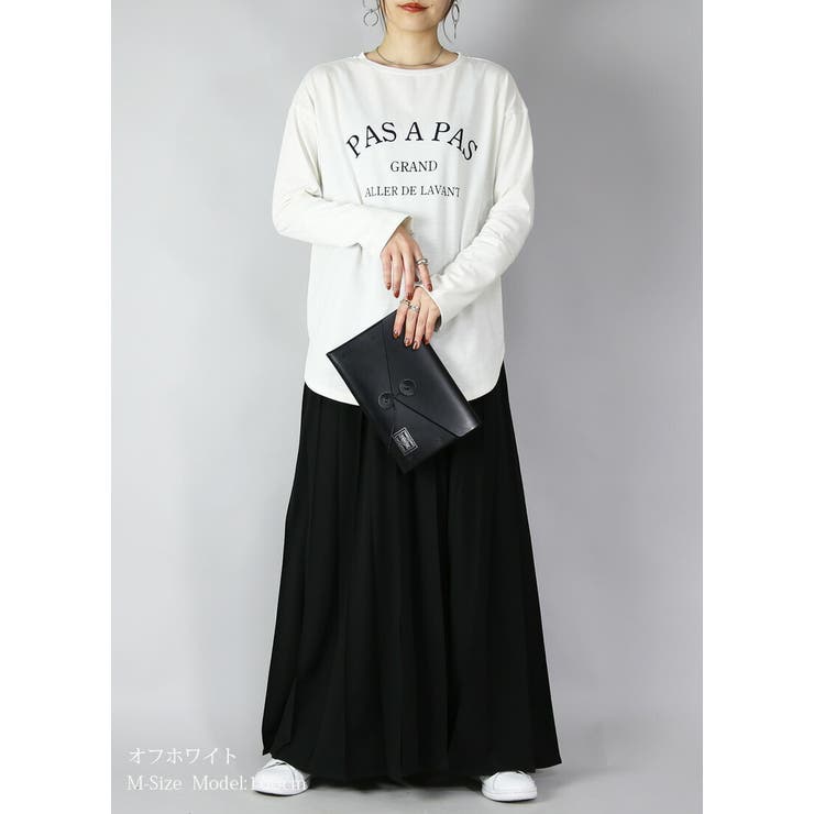 袖スリットがかわいいプリントtシャツ トップス きれいめ | and it  | 詳細画像9 