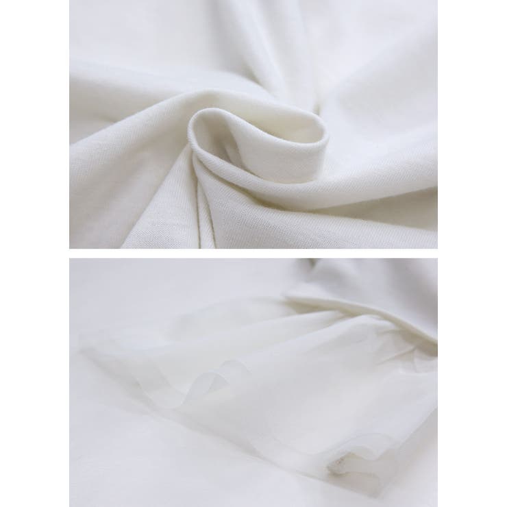 袖チュール長袖tシャツ トップス レディース | and it  | 詳細画像12 