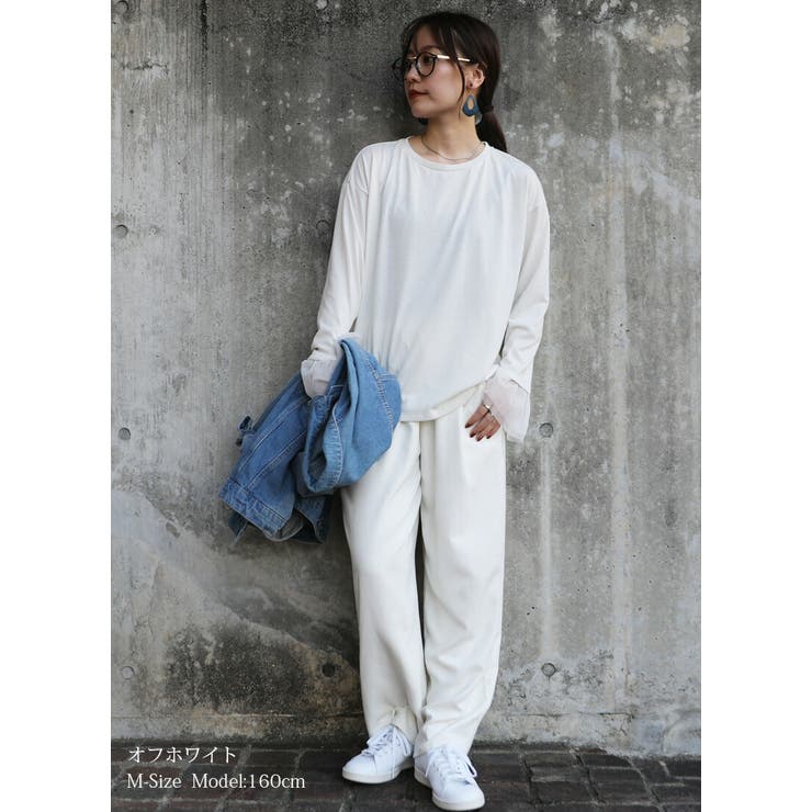 袖チュール長袖tシャツ トップス レディース | and it  | 詳細画像9 