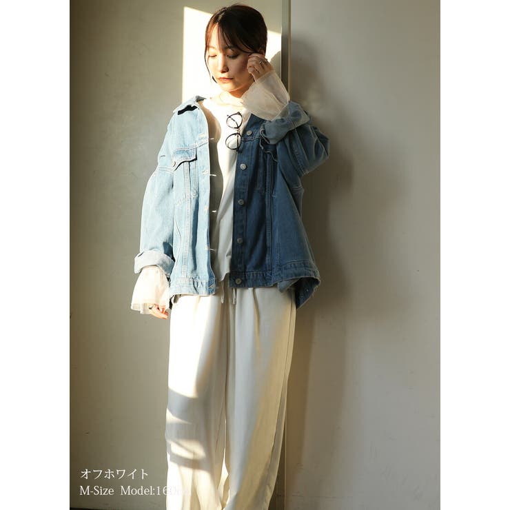 袖チュール長袖tシャツ トップス レディース | and it  | 詳細画像11 