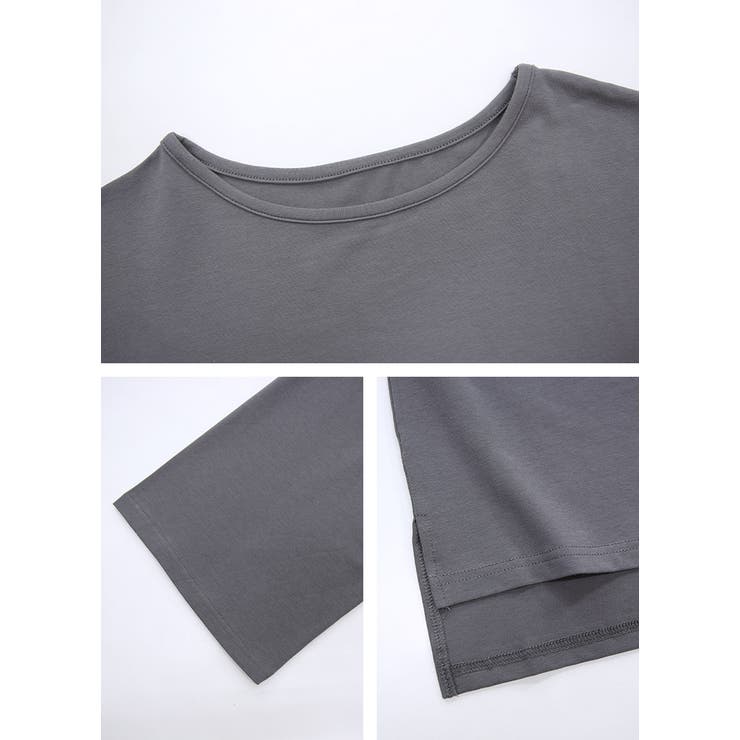 カットソー レディース ドロップショルダー長袖ビッグカットソー | and it  | 詳細画像12 