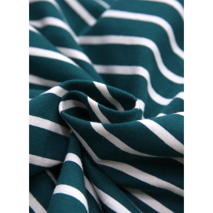 ドロップショルダー長袖ボーダービッグカットソーゆったり オーバーサイズ ロンT | and it  | 詳細画像12 