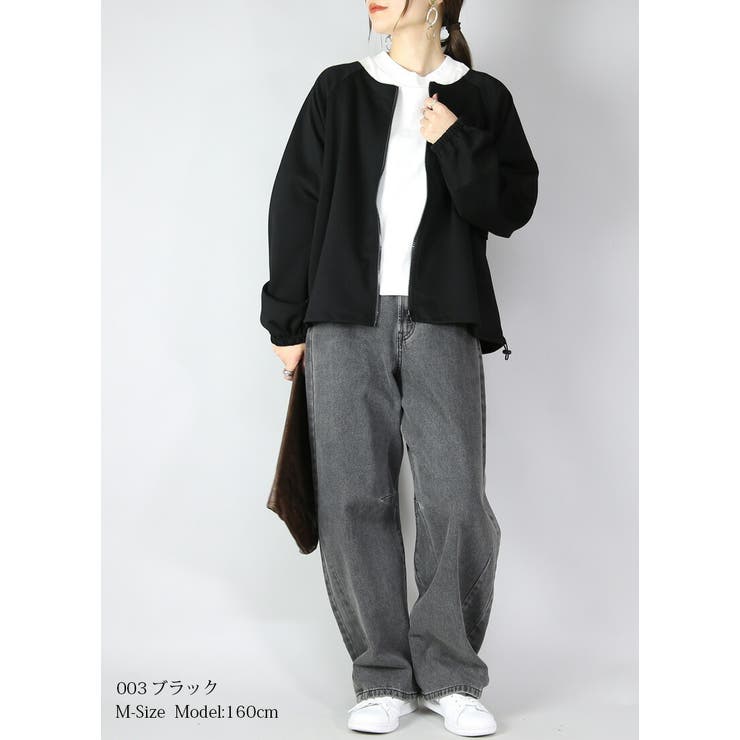 ジャケット レディース バックフリルフルジップジャケット | and it  | 詳細画像13 