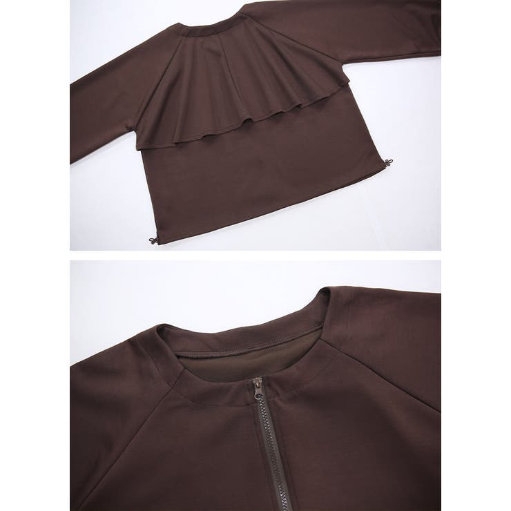 ジャケット レディース バックフリルフルジップジャケット | and it  | 詳細画像16 