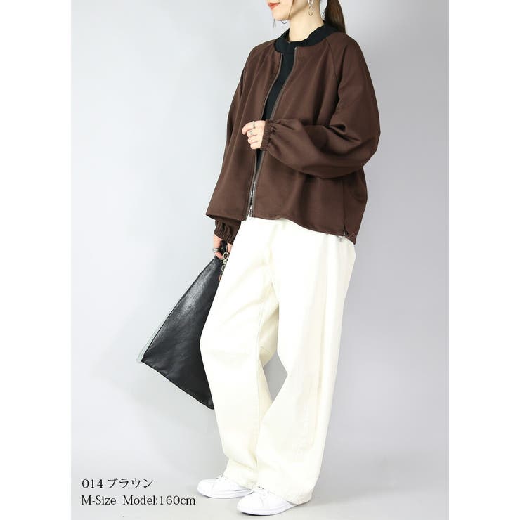 ジャケット レディース バックフリルフルジップジャケット | and it  | 詳細画像9 