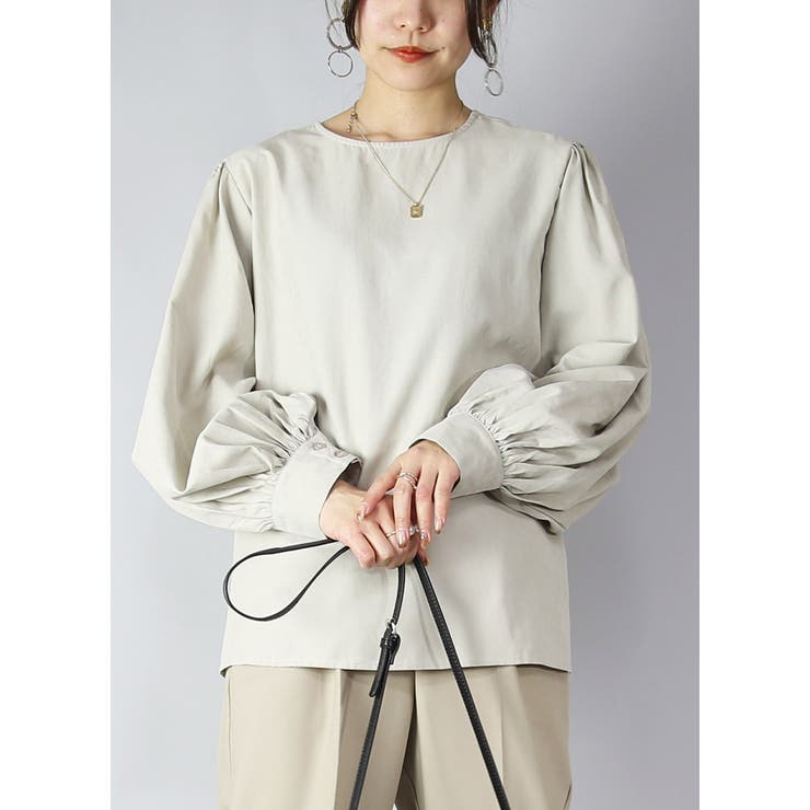 前後2wayパフスリーブブラウス トップス レディース | and it  | 詳細画像9 