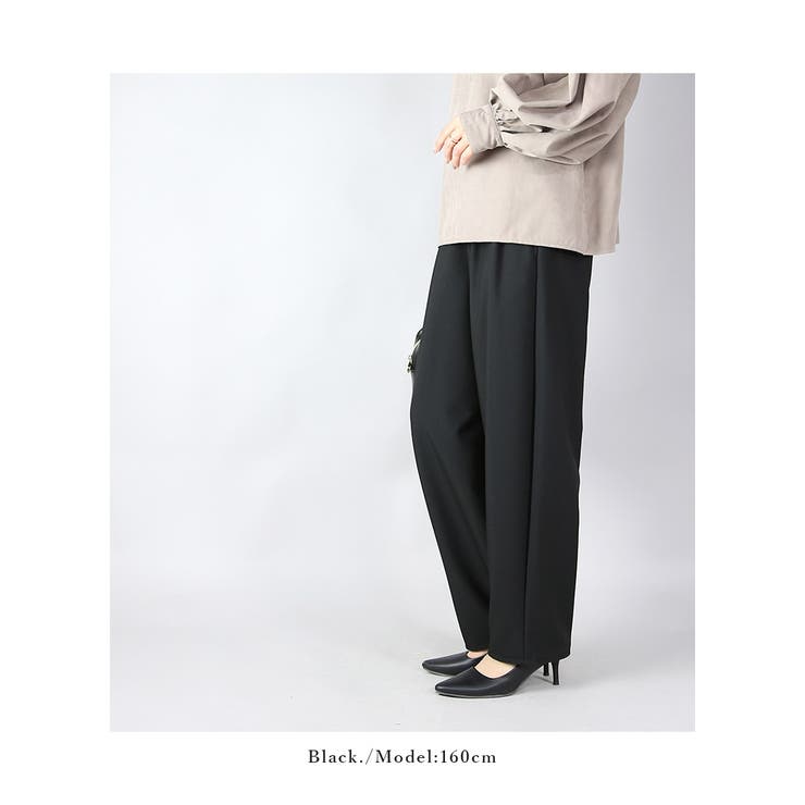 タック入りコクーンパンツ パンツ レディース | and it  | 詳細画像10 