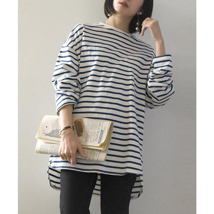 ENNOY エンノイ 21AW L/S Border Tee ロングスリーブ 長袖
