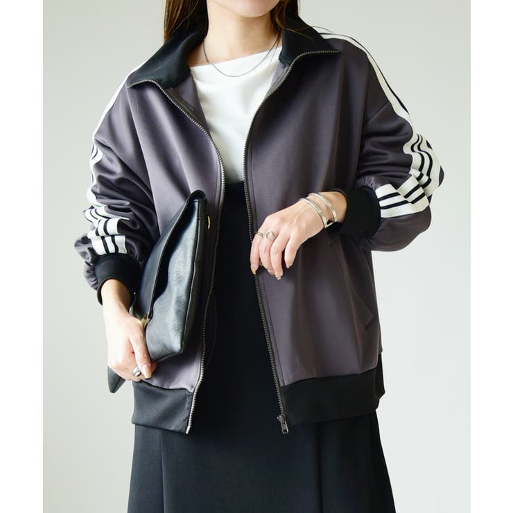 オーバーサイズトラックジャケット ジャケット レディース[品番